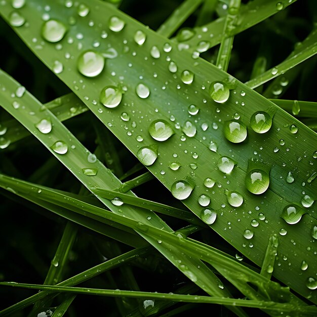 Dew on Grass Texture