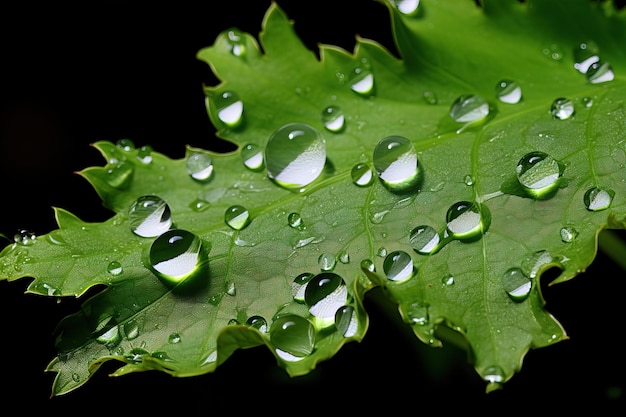 写真 葉の露 ゲネレーティブ アイ