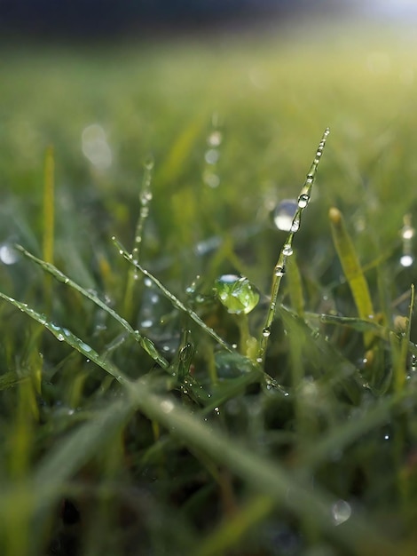 Dew wet grass