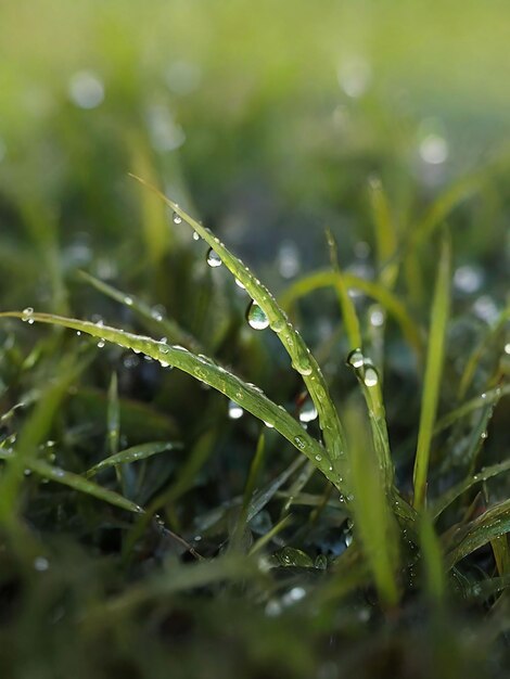 Dew wet grass