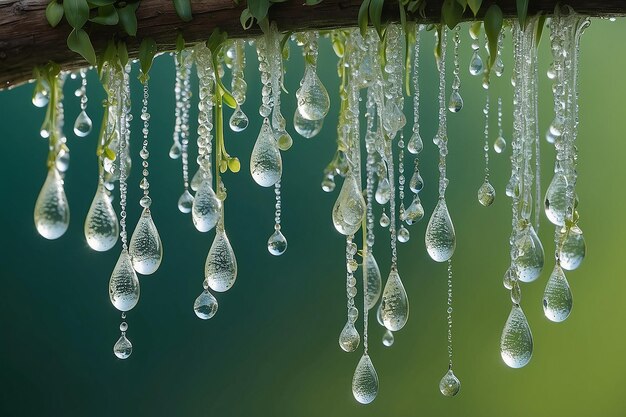 Photo dewdrop cascade