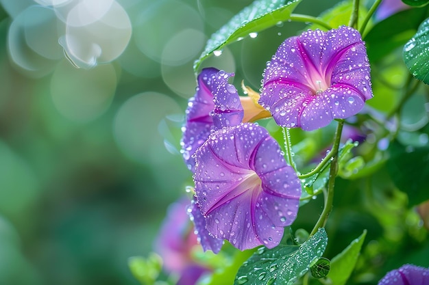 Dewkissed Morning Glory Vine