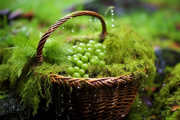 DewKissed Moss Basket Beauty