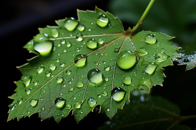 Dewy ochtendblad Generatieve AI