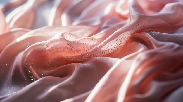 Photo dewy web an intricate tapestry of water droplets glistening on a close up of fabric