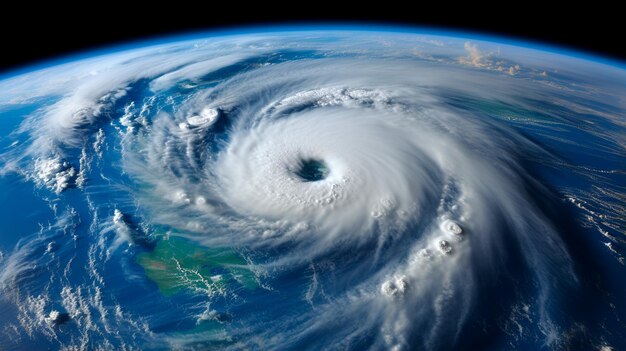 Deze foto is genomen tijdens een storm in de namiddag de orkaan toont de planeet aarde dit is een afbeelding toont de elementen van dit