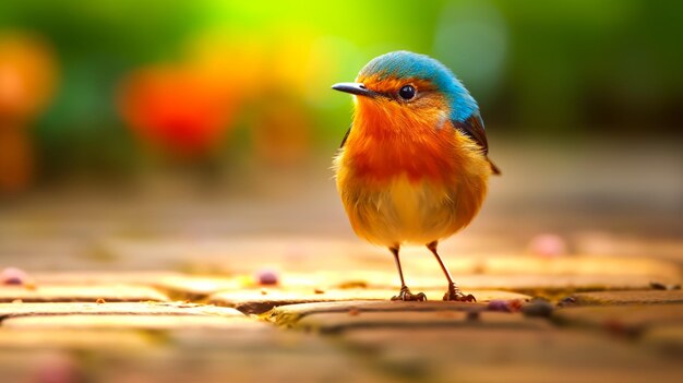 Deze foto legt de wonderen van het vogelleven in de natuur vast. De vogel wordt getoond in zijn natuurlijke habitat, omringd door weelderig groen en een prachtig landschap. Het is een herinnering aan de schoonheid en diversiteit van het leven