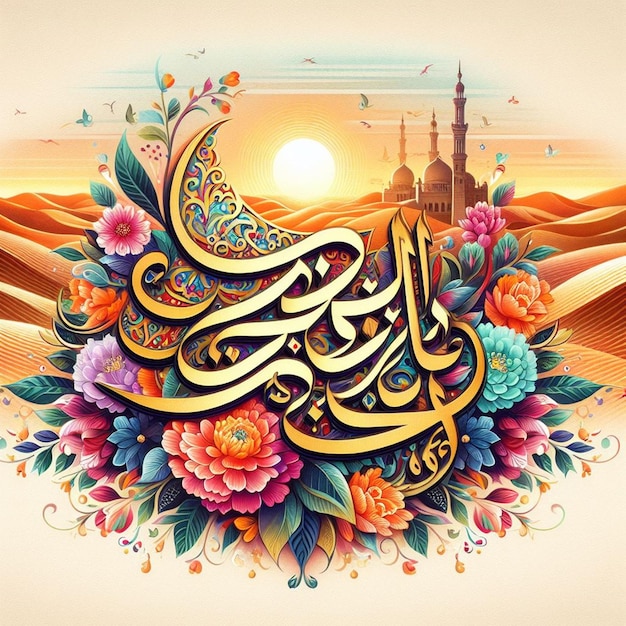 Deze illustratie is gemaakt voor Eid al Fitr Eid al Adha en Mahe Ramadan