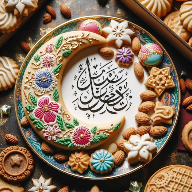 Deze illustratie is gemaakt voor Eid al Fitr Eid al Adha en Mahe Ramadan