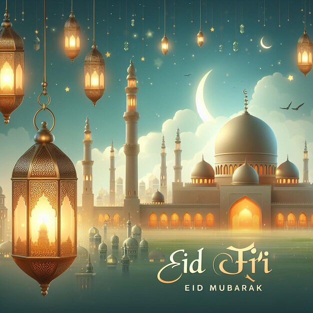 Deze illustratie is gemaakt voor Eid ul Fitr Eid ul Adha en Mahe Ramadan