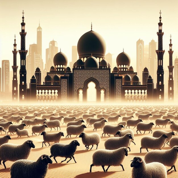 Deze illustratie is gemaakt voor het islamitische mega-evenement Eid Ul Adha