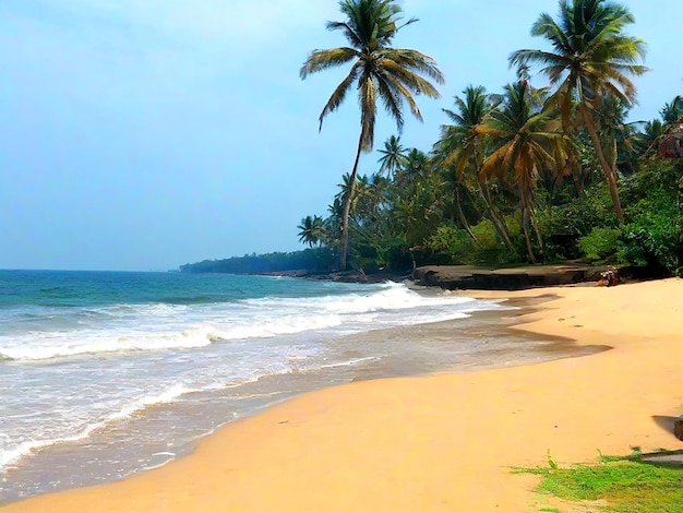 Пляж Дхармадам, штат Керала.