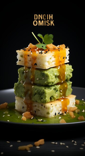 Dhokla Snack Poster With Green Chutney and Mustard Seeds Vib Indian Celebrations Lifestyle Cuisine