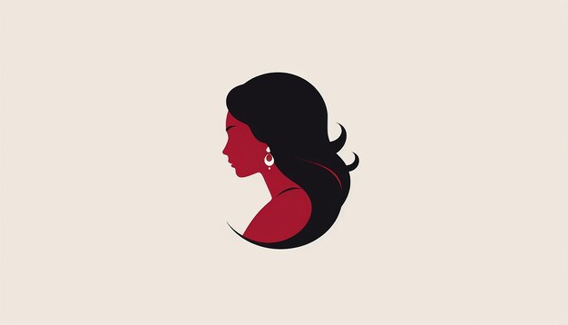 Dia de la mujer emprendedora 2d minimalist logo