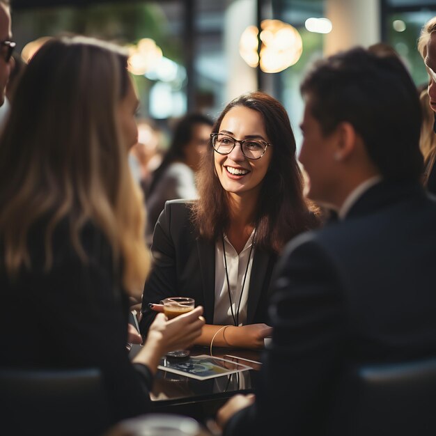 Dia de la mujer emprendedora Ondernemersvrouwendag Vrouwelijke professionele bespreken