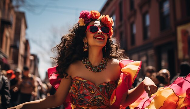 Dia de la raza celebration photography creative concept