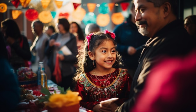 Dia de la raza celebration photography creative concept