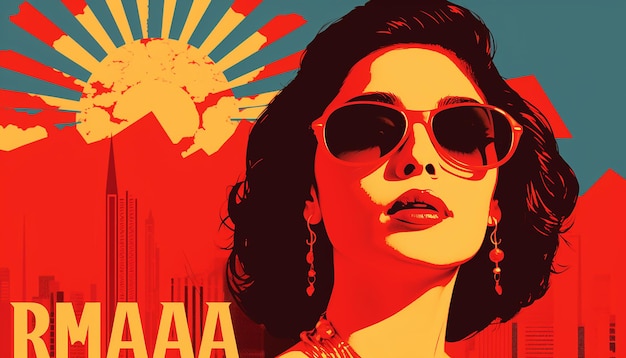 Dia de la raza poster design illustration