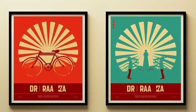 Photo dia de la raza poster design illustration