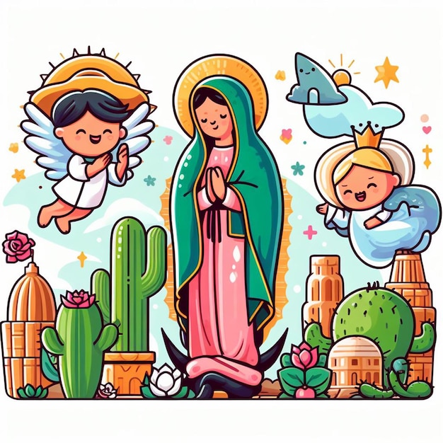 dia de la virgen de guadalupe PosterFlyerPost and Free Photos 白い背景の画像