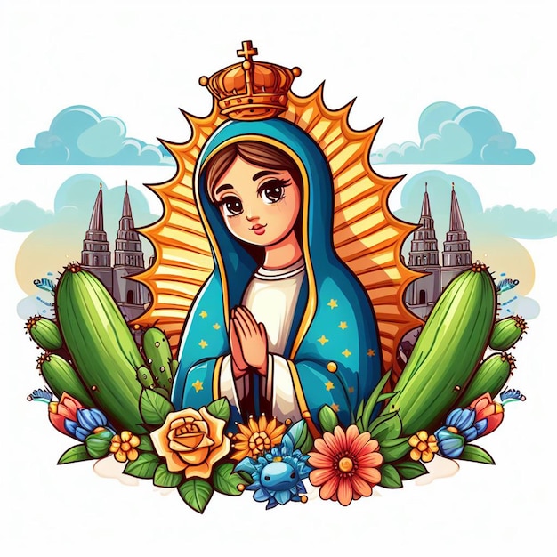 Premium AI Image dia de la virgen de guadalupe PosterFlyerPost and