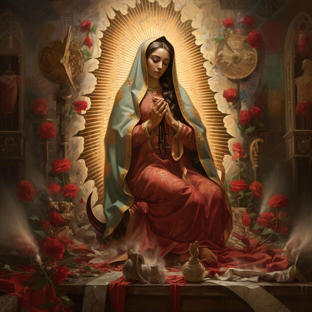 Premium AI Image Dia de la Virgen de Guadalupe