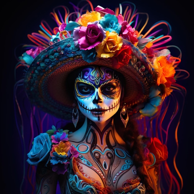 dia de los muertos of calavera catrina