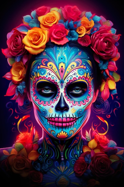 dia de los muertos of calavera catrina