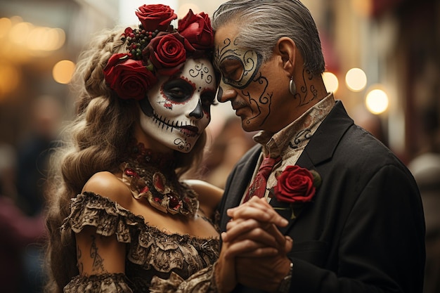 Foto dia de los muertos ballando con i morti in messico