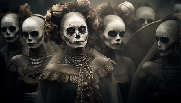 Dia de los muertos sepia