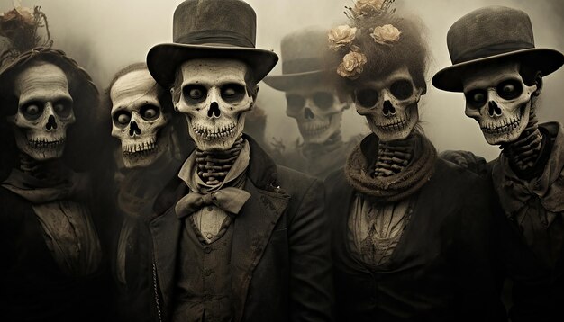 Dia de los muertos sepia