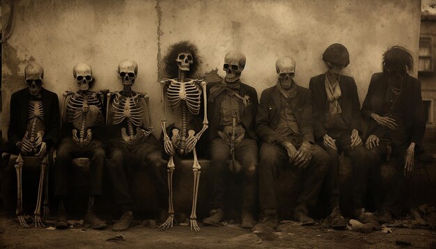 Dia de los muertos sepia