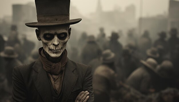 Dia de los muertos sepia