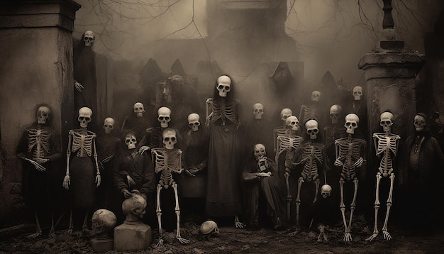 Dia de los muertos sepia