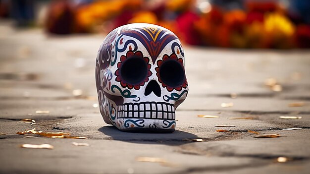 Фото dia de los muertos череп фон события обои атрибуты и традиции