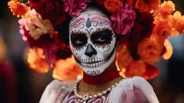 ダイア・デ・ロス・モルデス (Día de los muertos) 頭蓋骨の背景イベントの壁紙属性と伝統