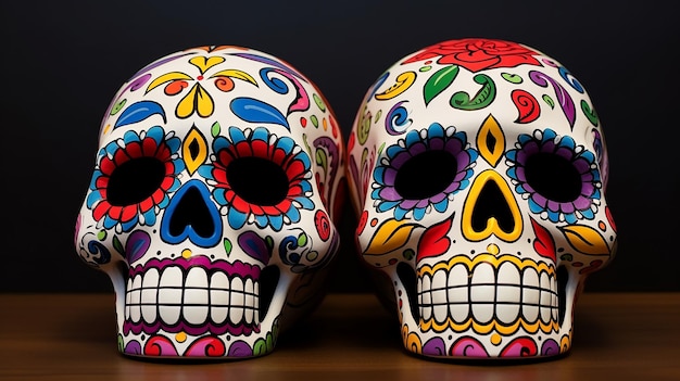 Dia de los muertos skull background event wallpaper attributes and traditions