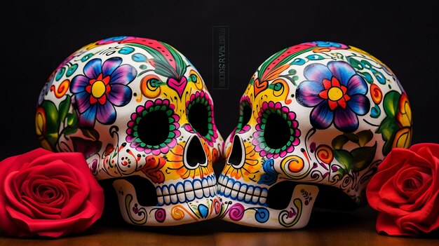 Dia de los muertos skull background event wallpaper attributes and traditions