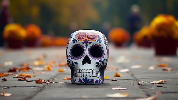 Dia de los muertos череп фон события обои атрибуты и традиции