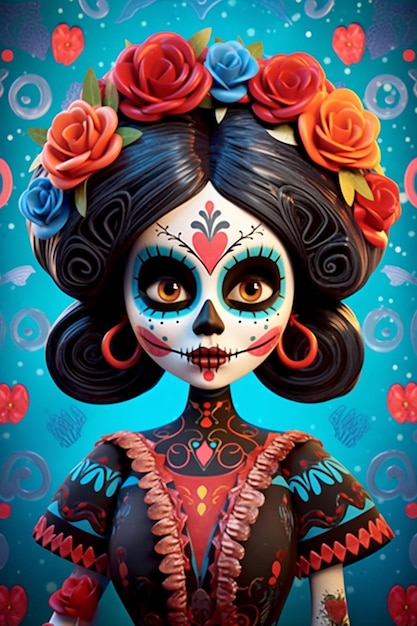 Dia de los muertos suiker schedels