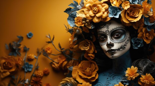 Dia de muertos traditionele Mexicaanse feestdag ter ere van de nagedachtenis van overleden familieleden en vrienden. Er wordt aangenomen dat zielen van overledenen tijdelijk naar de aarde terugkeren om met hun dierbaren te communiceren