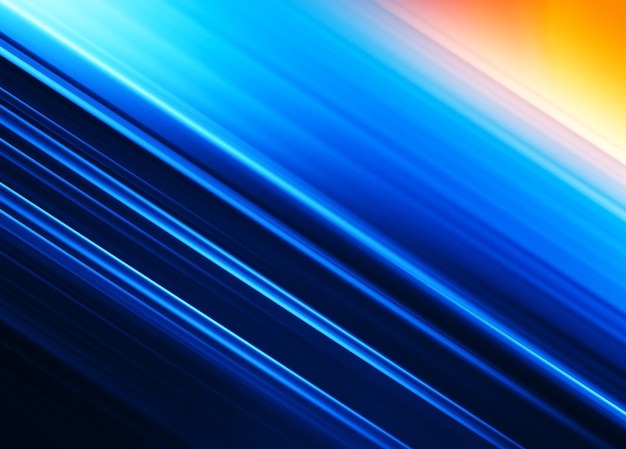 Diagonal blue motion blur ocean with sun background hd