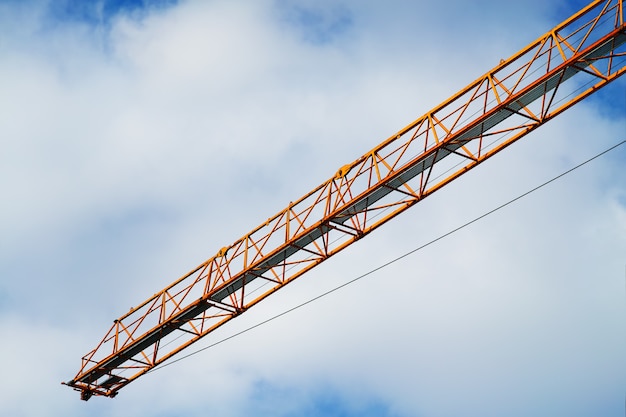 Diagonal building crane city background hd