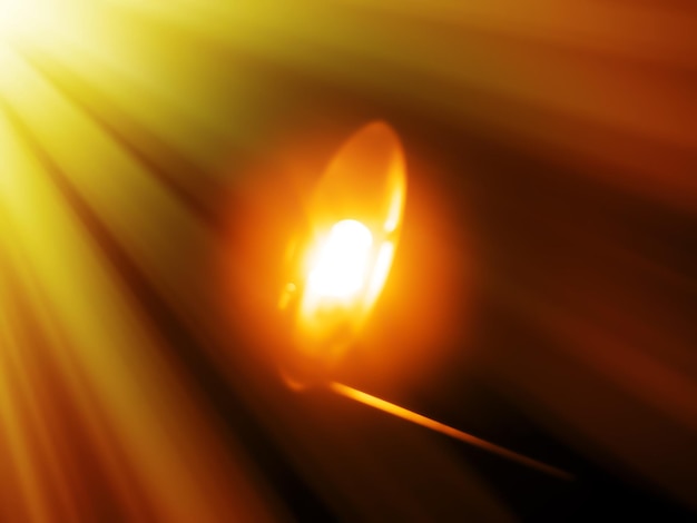 Bokeh di lampada calda arancione diagonale con sfondo di perdita di luce hd