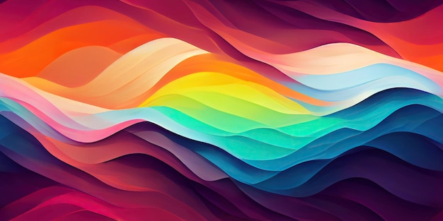 Photo diagonal wavy stripes seamless texture multicolored background