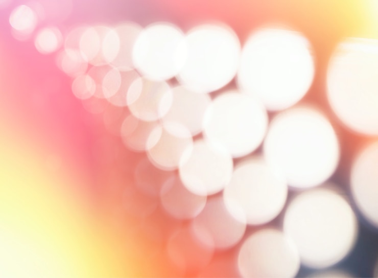 Foto diagonale lichte bokeh cirkels abstracte achtergrond