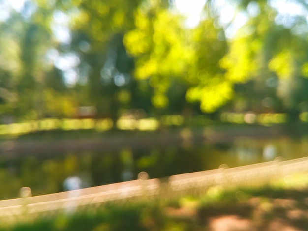 Diagonale zomer park bokeh achtergrond hd