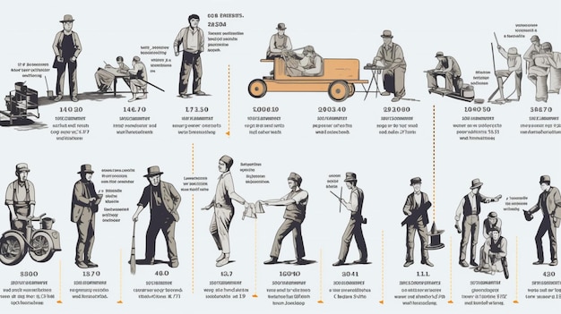 Photo a diagram of the different types of men