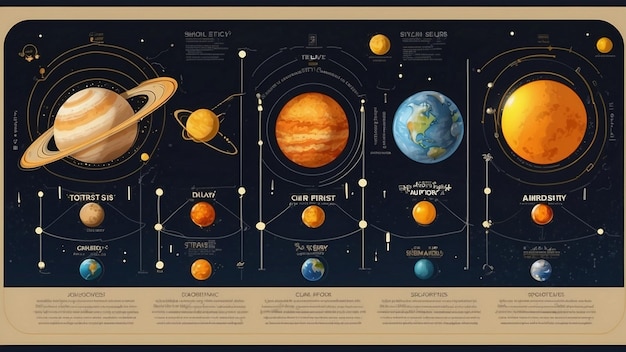 Premium Photo A Diagram Of The Planets Of Our Solar System Premium Photo A Diagram Of The Planets Of Our Solar System