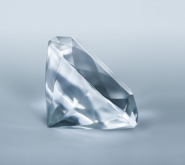 Diamant op een lichte achtergrond